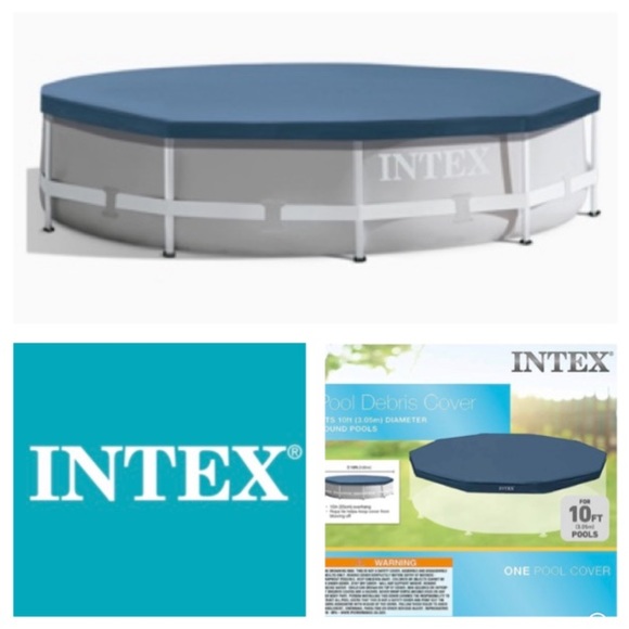 Intex Other - NEW!  Intex Round Metal Frame Pool Cover, Blue, 10 ft